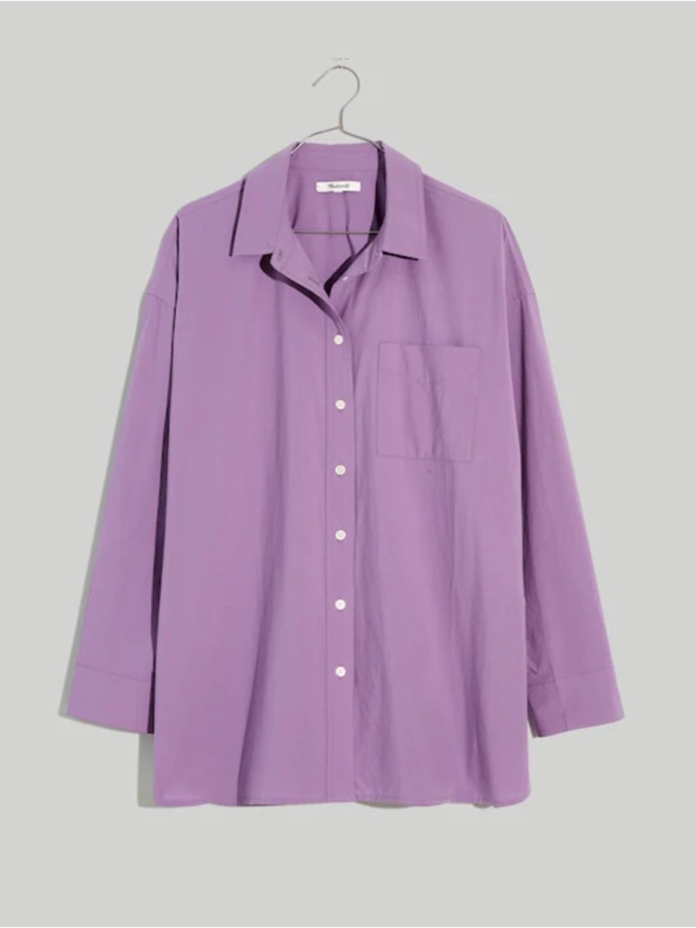 Madewell Lavender Button-Down Shirt